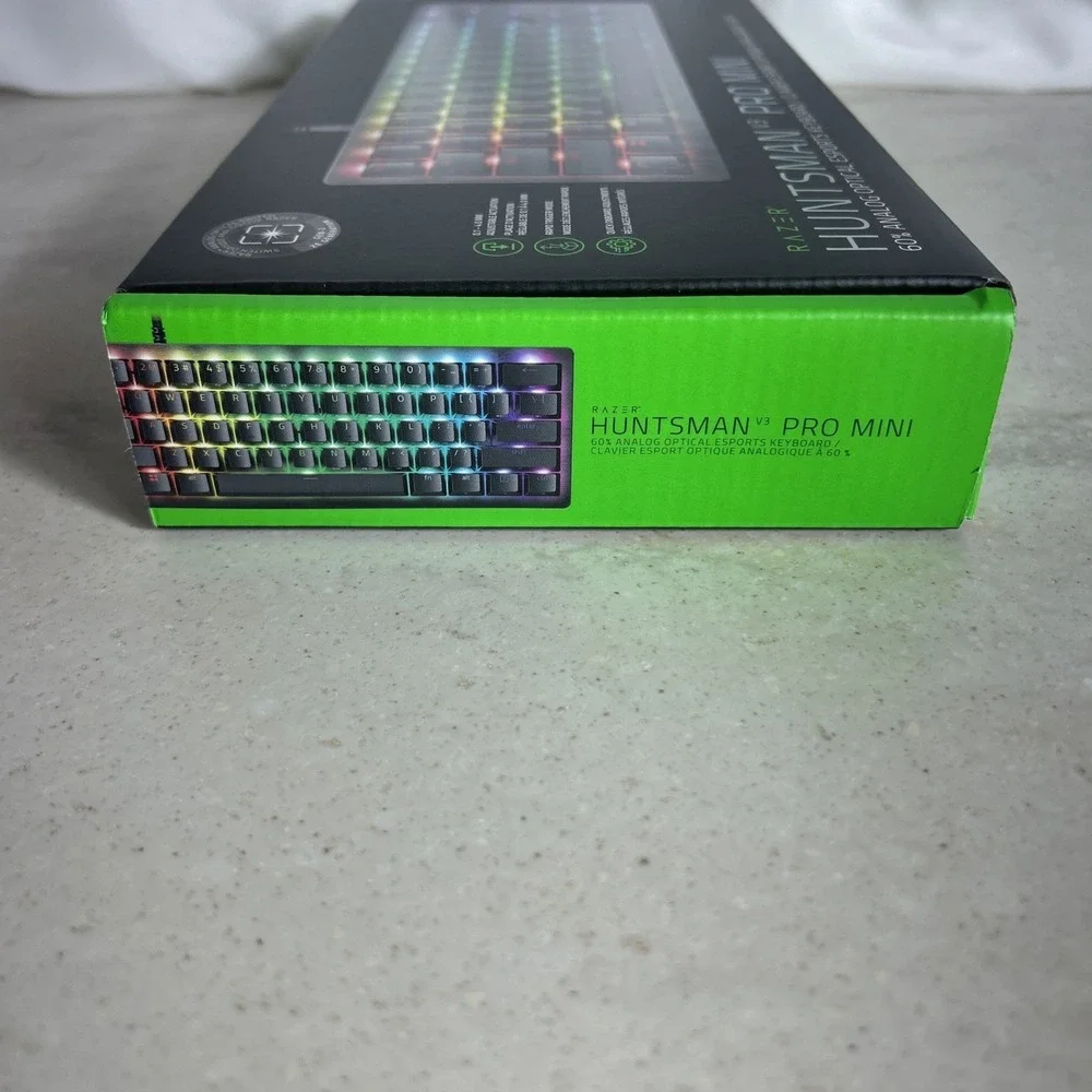Razer Huntsman V3 Pro Mini 60% Wired USB Gaming Keyboard w/ Snap Tap Function
